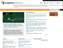 Tablet Screenshot of migrationonline.cz